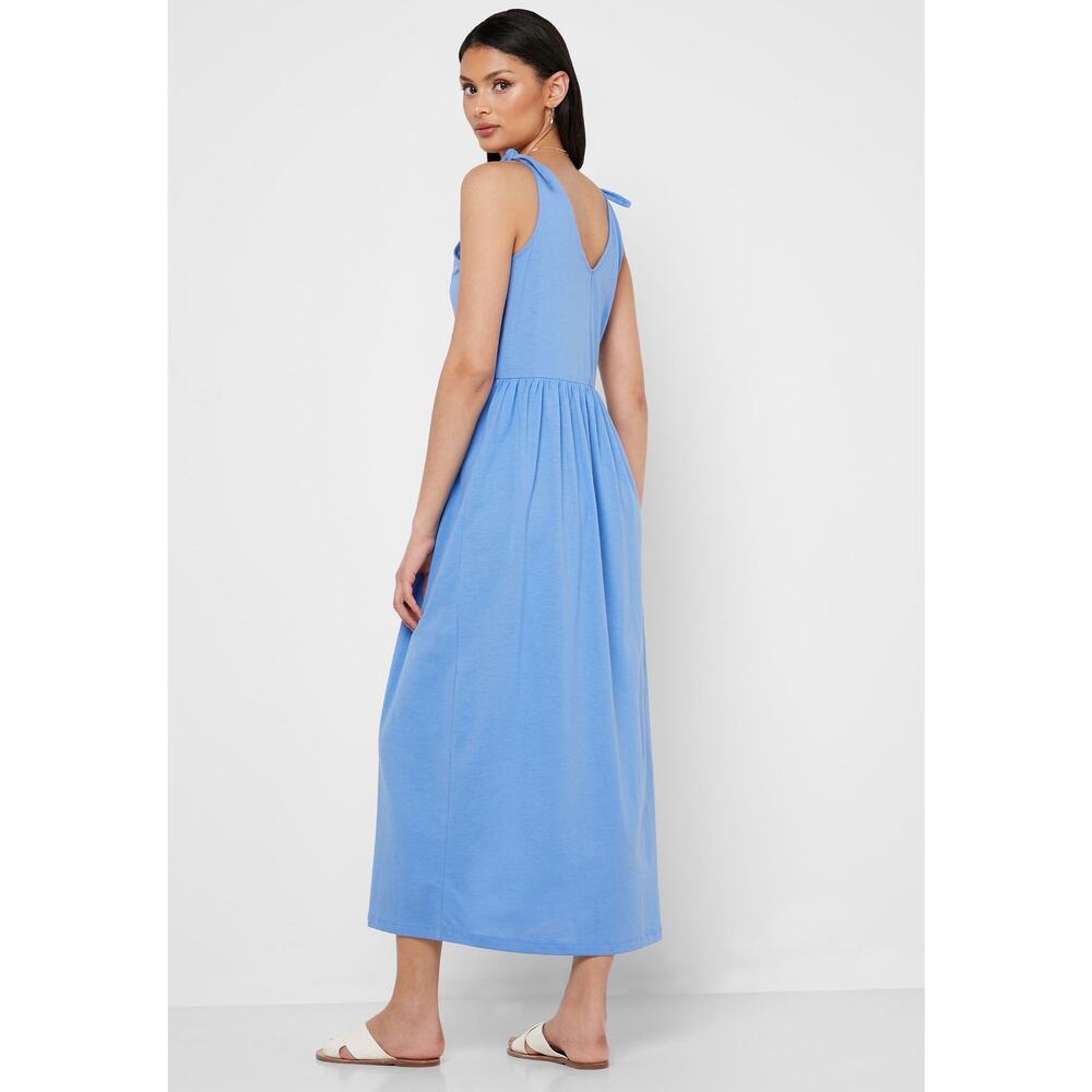 Vero Moda Rebecca Knot 7/8 Dress Granada Sky XS - Picture 2 of 9